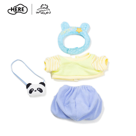 Letsvan WAKUKU-Fuzzy fun party Figure Dolls clothes Mini Panda Crossbody Bag Doll Outfit