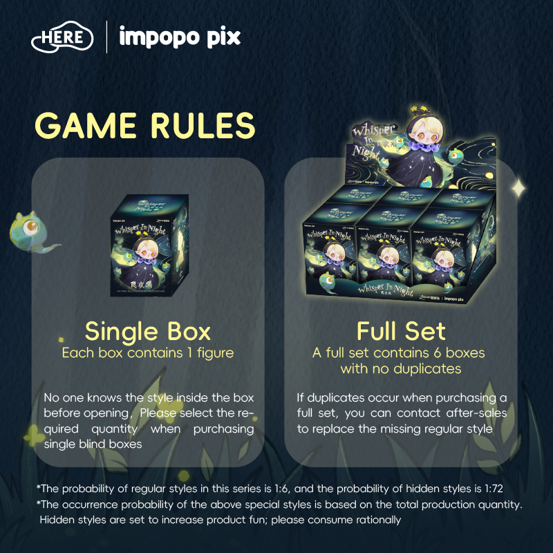 HERE Impopo pix Whisper in Night Blind box
