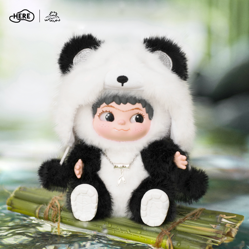 Letsvan WAKUKU-Pandada Pendant*1+Pandada Cherry Blossom Snow Pendant*1+Doll Clothes*1