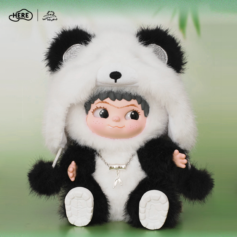 Letsvan WAKUKU-Pandada Pendant*1+Pandada Cherry Blossom Snow Pendant*1+Doll Clothes*1