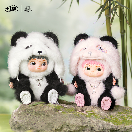 Letsvan WAKUKU-Pandada Pendant*1+Pandada Cherry Blossom Snow Pendant*1+Doll Clothes*1