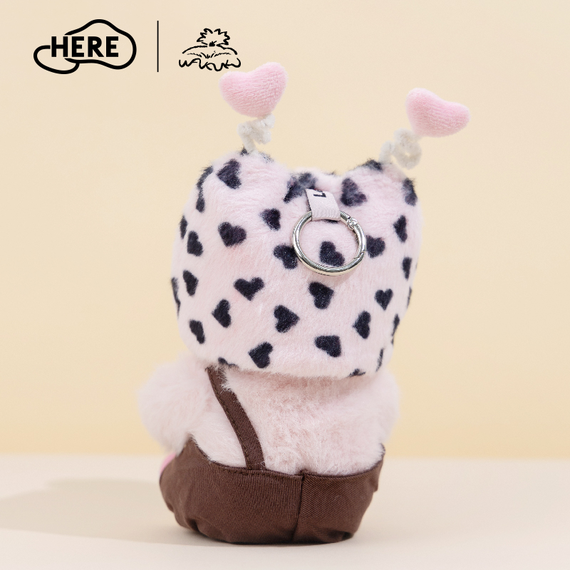 Letsvan Plush doll overalls in dark coffee color