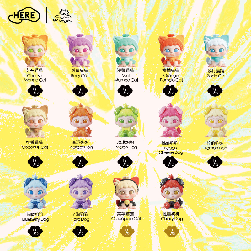 Letsvan WAKUKU Playing With Cats and Dogs Series Figures Blind box